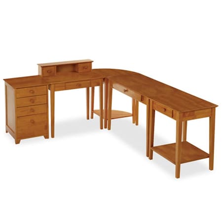 Doba-Bnt 5 Piece Studio Home Office Set - Honey SA143712